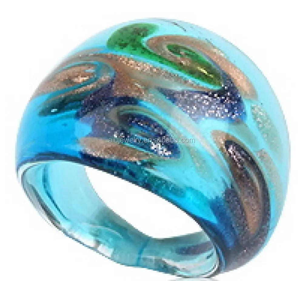 Hot sell murano glass ring jewellery