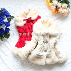 Venta al por mayor de la ropa del <span class=keywords><strong>cabrito</strong></span> largos abrigos de invierno para las muchachas - Product Image 5