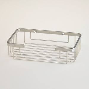 Jabonera de Esquina de Acero Inoxidable con Acabado Plateado de Diseño Original - Product Image 3