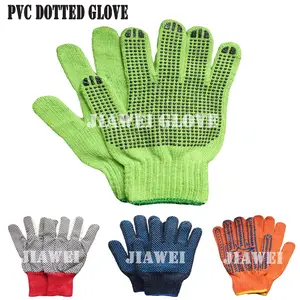 PVC Dotted Cotton Glove PVC Dotted Hand Glove /Guantes De Algodon 083