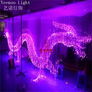 1.0mm Fiber Optic Design Vivid China Auspicious Animal 3D <strong>Dragon</strong> Chandelier <strong>Light</strong> - Product Image 5