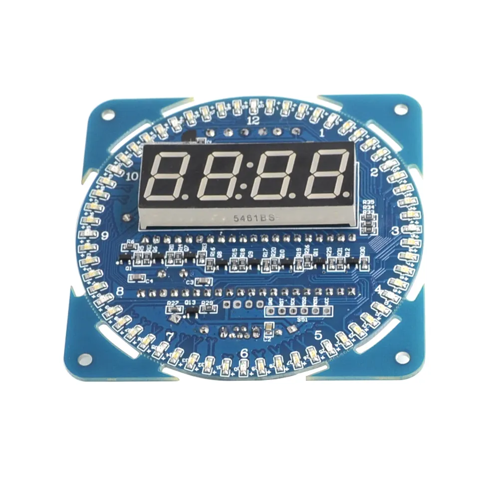 Rotating LED electronic clock kit DS1302 clock temperature display alarm clock function