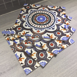 Gạch Ốp Tường 300X300 Màu Sắc Theo Yêu Cầu Của Nhà Máy Gạch Lát Sàn Kiểu Ma-rốc Gốm Hoa Mẫu Mới - Product Image 4