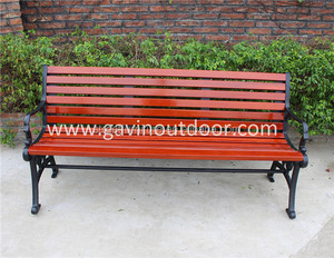 <strong>Cast</strong> <strong>Iron</strong> Garden <strong>Bench</strong> Wood Slats <strong>Bench</strong> with <strong>Cast</strong> <strong>Iron</strong> <strong>Bench</strong> <strong>Ends</strong> - Product Image 3