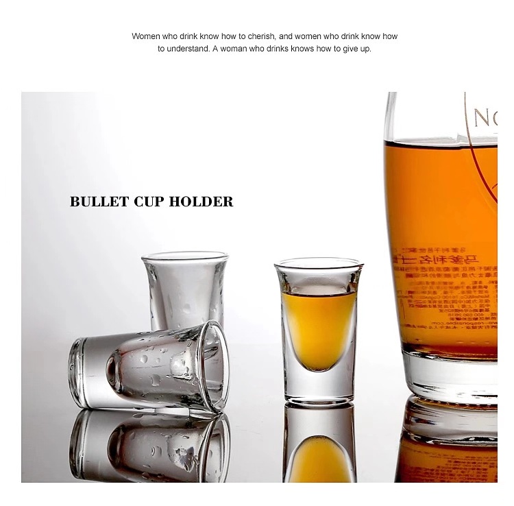 Machine press  shot glass vodka drinking  glass