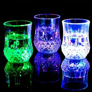Water Activated Light Rainbow Color Changing LED Cup For Wedding Party Decoration