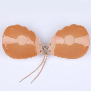 Soutien-gorge sans bretelles dos nu en <span class=keywords><strong>silicone</strong></span> Soutien-gorge en coton sans couture push-up extrême invisible adhésif - Product Image 2