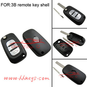 Remplacer 3 boutons de cas de clé de carte à puce distant Pour Renault Laguna - Product Image 1