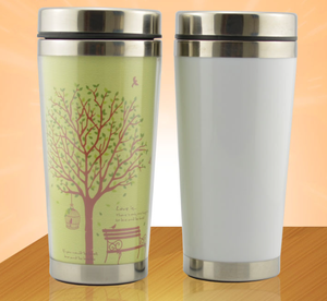 Commercio all'ingrosso e la promozione 450ml 15oz FAI DA TE personalizza il logo <span class=keywords><strong>foto</strong></span> inserto in acciaio inox di caffè tumbler inserto di carta per i regali - Product Image 5