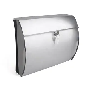 Wall Mounted Water Proof Roestvrij Staal Papier Mail Box Brief Post Box Voor Tuin