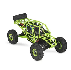 RC תחביב WL צעצועי 1:10 מכונית חשמלית RC גדול 4wd משאית רדיו בקרת צעצוע WLTOYS 7.4v1500mah Lipo סוללה פלסטיק על 10 דקות
