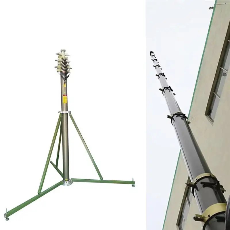 Sollevatore a torre per antenna per rimorchio professionale