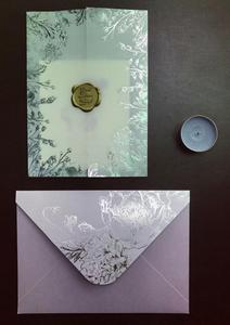 Carta da disegno floreale carta da burro in acrilico biglietti d'invito vellum personalizzati con <span class=keywords><strong>testo</strong></span> personalizzato - Product Image 3