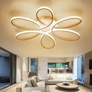 Lustre Plafonniers <span class=keywords><strong>LED</strong></span> Lampe Pour Salon Chambre Étude Chambre Déco Maison AC85-265V Moderne Blanc Plafonnier monté en surface - Product Image 1