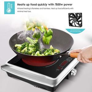 Placa de Cocción Vitrocerámica Eléctrica Portátil con Control por Aplicación, 2000W, Encendido Electrónico, Un Solo Quemador - Product Image 5