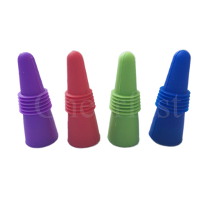 Logo inciso al Laser in Silicone riutilizzabile tappo per bottiglie di vino e bevande a forma di cono in gomma siliconica tappo sigillante vino - Product Image 1