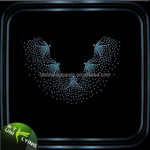 Bling <span class=keywords><strong>Special</strong></span> Butterfly Ausschnitt Strass <span class=keywords><strong>Design</strong></span> Strass Hotfix Motiv Transfer für Kleidungs stück Dekoration