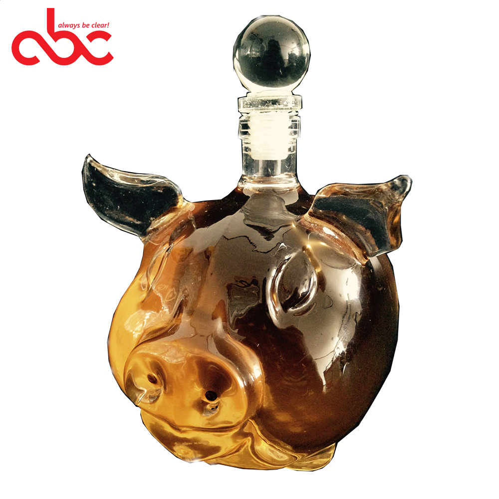 Carafe à Whisky Décorative En Forme D'animal - 350 Ml, Vide, Idée Cadeau Saint-Valentin Noël - 4