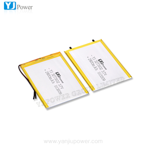 YJpower Tùy Chỉnh Lithium ion pin 3.7 v YJ3273102 2800 mah 2 s 7.4 v 2 p 5600 mah lithium polymer pin gói