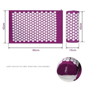 Trở lại và cổ Pain Relief Shiatsu Pad và gối thiết lập mãn tính điều trị đau lưng-giảm áp lực trên của bạn thấp hơn và trên lưng - Product Image 6