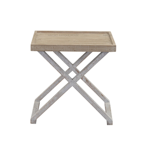 Mộc mạc phòng chờ nội thất phòng khách đồ nội thất cổ mộc mạc tái chế thông màu sắc đôi hand <span class=keywords><strong>painted</strong></span> <span class=keywords><strong>end</strong></span> bảng với tấm top - Product Image 1