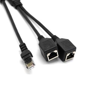 RJ45 <span class=keywords><strong>cavo</strong></span> adattatore Splitter di rete RJ45 1 maschio a 2 femmina - Product Image 4