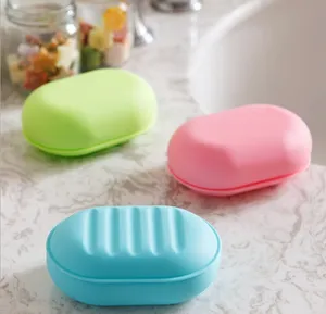 Colorful Plastic Soap Dish Top Grade Bathroom Shower Soap Holder Wholesale cheap travel soap box SD6005