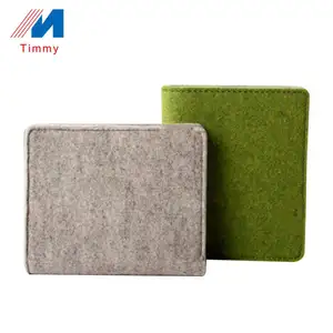 2024 factory custom made wool felt fabric durable business promotional gift card wallet and purse