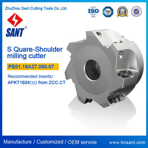 PE01.16A27.080.07/EMP02-080-A27-AP16-07 Indexable Milling Cutter <strong>square</strong> Shoulder Milling <strong>Tools</strong> with Inserts APKT1604 - Product Image 3