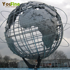 Carte du monde <span class=keywords><strong>En</strong></span> Acier Inoxydable <span class=keywords><strong>Globe</strong></span> Sculpture - Product Image 1