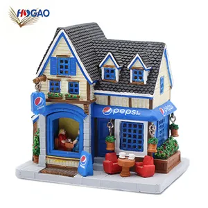 Trang Trí Nội Thất Quà Tặng Thủ Công Mỹ Nghệ Cung Cấp Polyresin Lưu Niệm Trang Trí Nội Thất Resin Miniature House