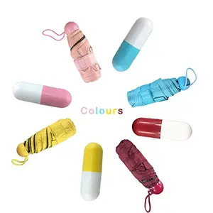 Parapluie pliant anti-uv UPF, 50 + Mini capsules, matière Polyester, 1 pièce