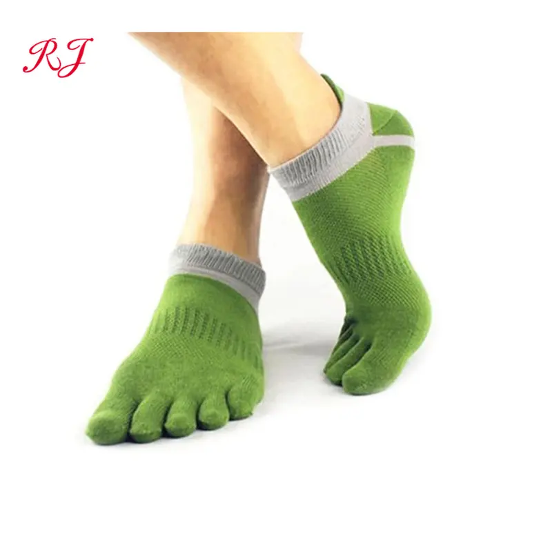 RJ-II-1080 logo personnalisé 5 orteil chaussette coton cinq chaussettes orteil cinq doigts chaussettes