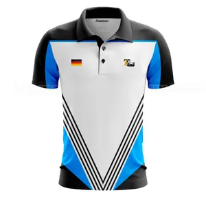 Men's polo neck sublimation printed polyester e-sports apparel e sports games polo shirts