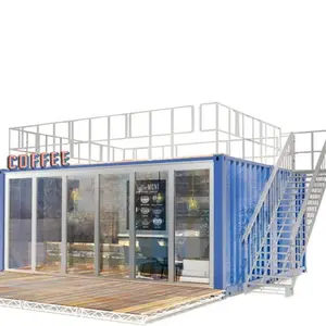 Low Cost Modedesign Versand Container Bar Häuser leben 40ft Haus mit kleiner Küche neu 2022