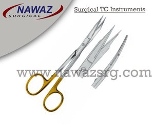 Alta calidad Super Cut Sharp Goldman Fox Scissor Curved TC 13cm Acero inoxidable Plata con acabado dorado - Product Image 2