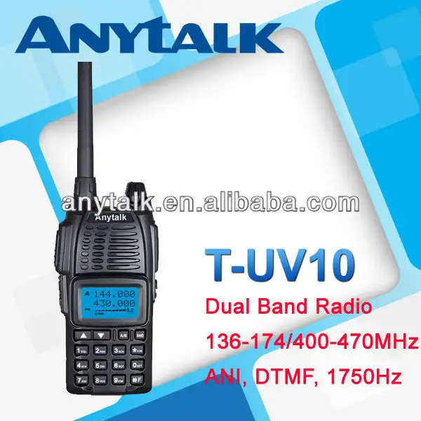 วิทยุT-UV10 dual b andสองทางวิทยุกับ1750เฮิร์ตโทน