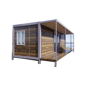 Eco Vriendelijke Blokhutten Houten Huis Geprefabriceerde, Kleine Prefab Container Huis Prijs