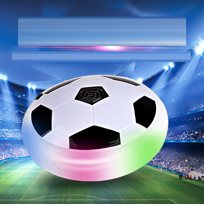 2022 LED Light Flashing Ball Air Power Soccer Balls Disc Gliding Multi-surface Hovering Football Game Toy Kid Chidren Gifts