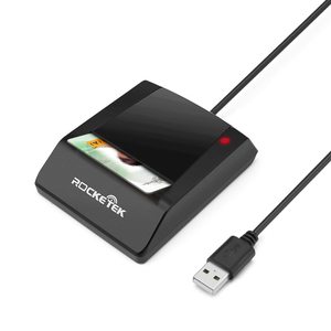 Rocketek alta calidad portátil EMV DOD militar USB Smart Card Reader acceso común CAC lector escritor - Product Image 1