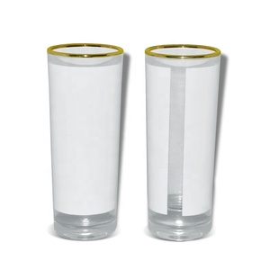 Vaso <span class=keywords><strong>de</strong></span> Chupito <span class=keywords><strong>de</strong></span> <span class=keywords><strong>Vino</strong></span> Personalizado <span class=keywords><strong>de</strong></span> 3 oz con Ribete Dorado y Parche Blanco para Sublimación, Ideal para Regalos y Eventos - Product Image 5