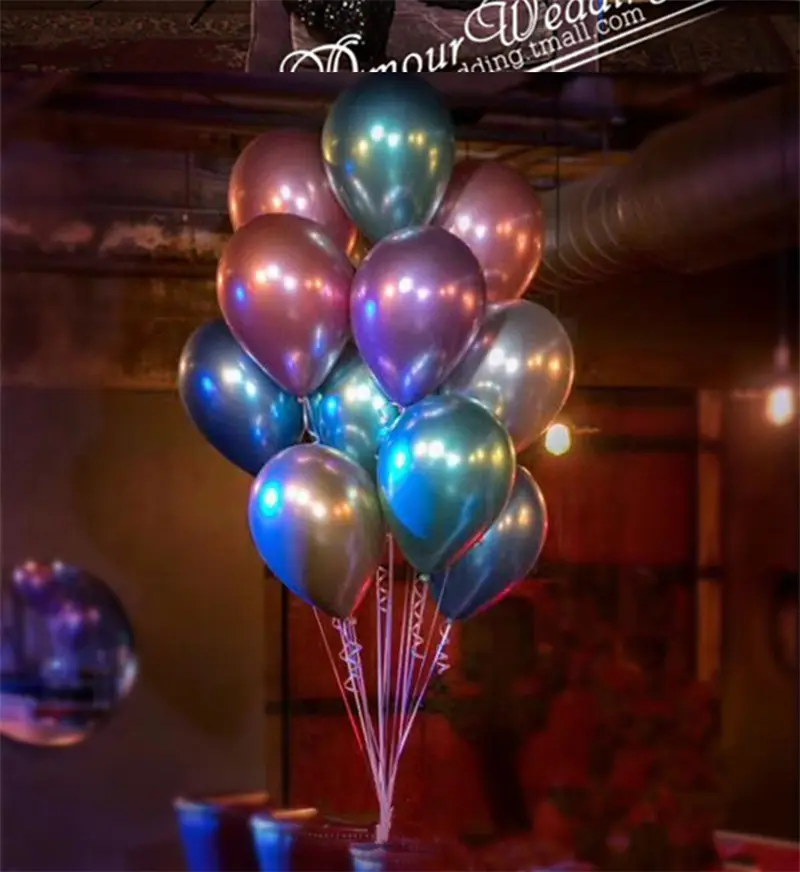 YENI Lateks balonlar kalın metal tatil düğün parti dekorasyon balonları ve toptan özel