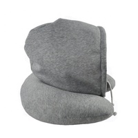 Oreiller de sieste avec capuche, confortable, nouveau design, oreiller en forme de U, oreiller de voyage personnalisé pour le cou