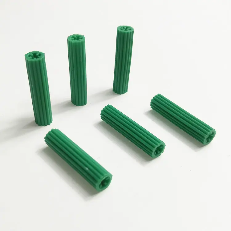 Зеленый настенный винт, расширяющийся пластиковый винт, настенный штекер для фиксации
