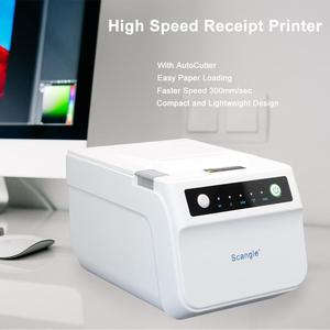 Imprimante thermique de reçus POS sans fil WIFI Scangle 80MM avec coupe-papier automatique 80MM 58MM Largeur Impression thermique Équipement financier - Product Image 5