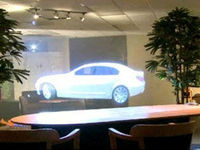 Film de projection holographique transparent gris foncé pour vitrine de magasin, publicité sur verre, largeur 152 cm, matériau PET, film de projection arrière