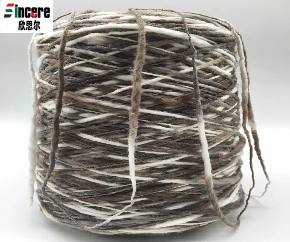 1/1.5nm 70%acrylic 30%wool blended slub roving space dyed yarn for handknitting