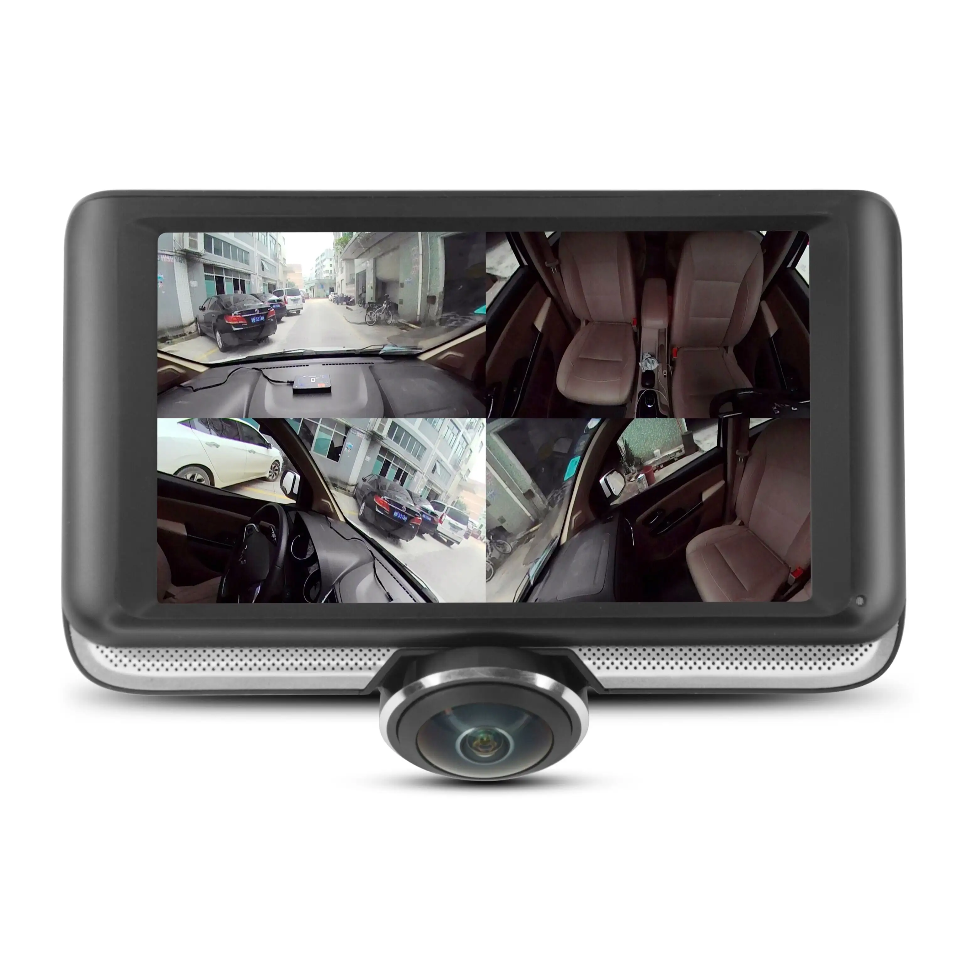 GERMIDカービデオ4.5インチダッシュカム360度カメラ車運転レコーダーDVRリアビューカメラ駐車モードルーピングレコード付き