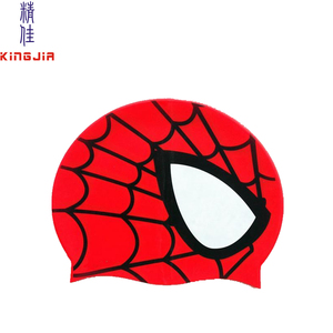 Casquette <span class=keywords><strong>de</strong></span> <span class=keywords><strong>bain</strong></span> imperméable pour bébés, chapeau <span class=keywords><strong>de</strong></span> natation personnalisé en Silicone, style dessin animé, requin poisson, chat, <span class=keywords><strong>Spiderman</strong></span>, nouvelle collection - Product Image 2