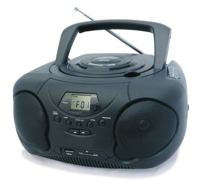 Portable MP3 CD USB SD AM/FM Boombox